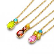 Mother’s Bloom Birthstone Necklace [18K Gold Vermeil]