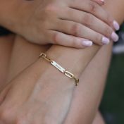 Arya Liebesarmband mit Gravur [750er vergoldet]  