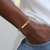 Arya Liebesarmband mit Gravur [750er vergoldet]  