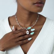 Collana Cancro- Segno Zodiacale con Catena a Graffetta [Argento 925]