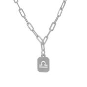 Sterrenbeeld met Paperclip Ketting  [Sterling Zilver]