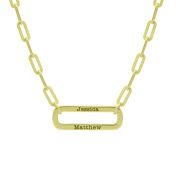 Collier Chemin de Vie avec Prénom [Plaqué Or 18ct]