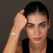 Pave Circle Charm for Milanese Chain [Sterling Silver]