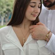 Collana in Perla con Nome [Placcata Oro 18kt]