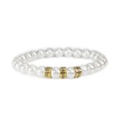 Pearl Name Bracelet [18K Gold Vermeil]