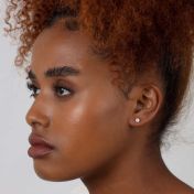 Pearl Button Earrings [10K Gold]