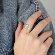 Personalisierte Ringe mit Gravur aus Sterlingsilber