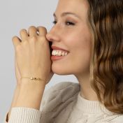 Bracelet Pierre de Naissance Étoiles Enchantées [Plaqué Or 18ct]