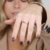 Mutterliebe Ring mit Geburtssteinen [Sterlingsilber]