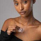 Blossom Photo Necklace [Sterling Silver]