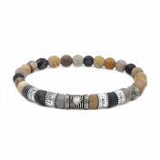 Ties of Heart Picasso Jasper Bracelet with Diamond [Sterling Silver]