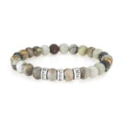Last Minute Gift - Family Tree Picasso Jasper Bracelet Set
