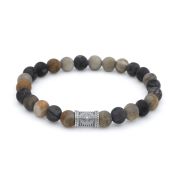 Pulsera de Brujula con Jaspe Picassom para Hombres 