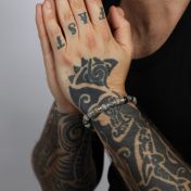 Pulsera con Ojo Turco para Hombres con Piedras de Jaspe Picasso