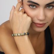 Herzensbindungen Armband aus Howlith [Sterlingsilber]