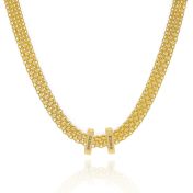 Enchanted Bars Milanese Chain Necklace [18K Gold Plated]