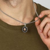 Polaris Star Necklace for Men - Sterling Silver