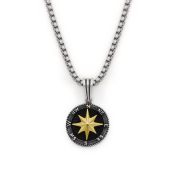 Polaris Star Necklace for Men - Sterling Silver