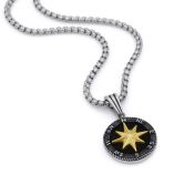 Polaris Star Necklace for Men - Sterling Silver