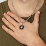 Polaris Star Necklace for Men - Sterling Silver