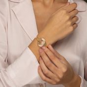 Wertvoller Ort Karte Armreif [750er vergoldet]