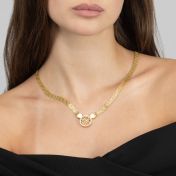 Precious Spot Map Necklace with Milanese Chain [18K Gold Plated]