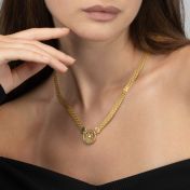 Beliebter Ort Milanaise Karten Kette [750er Gold Vermeil]