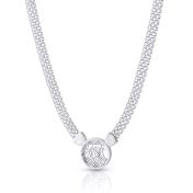 Beliebter Ort Milanaise Karten Kette [Sterlingsilber]