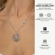 Precious Spot Map Necklace with Nano Bible [Sterling Silver]