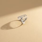 Erinnerungskreis Karten Ring [Sterlingsilber]