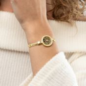 Precious Spot Silhouette Map Bracelet with Diamonds [18K Gold Plated]