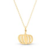 Fall Magic Pumpkin Pendant Necklace [18K Gold Plated]