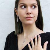 Cairn Path Necklace [18K White Gold]