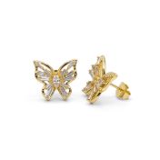 Radiant Wings Studs [Gold Plated]