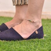 Der Regenbogen Talisa Sterne Fußkettchen [Sterlingsilber]