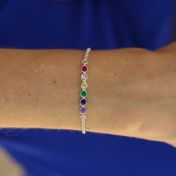 Rainbow Talisa Stars Bracelet [Sterling Silver]