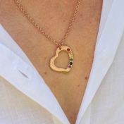 Rainbow Guiding Love Necklace [Rose Gold Plated]