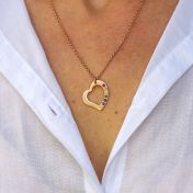 Rainbow Guiding Love Necklace [Rose Gold Plated]