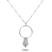 Rays of Light Name Necklace [Sterling Silver]