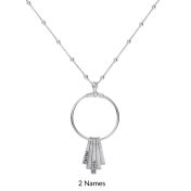 Rays of Light Name Necklace [Sterling Silver]