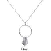 Rays of Light Name Necklace [Sterling Silver]