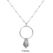 Rays of Light Name Necklace [Sterling Silver]