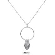 Rays of Light Name Necklace [Sterling Silver]