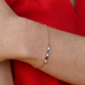 Bracelet d'Amour Éblouissant [Plaqué Or Rose 18ct]