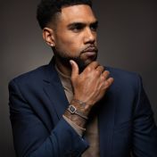 Signature Spot Diamond Map Men Bracelet with Cuban Chain [Silver]