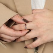 Ring zur Geburt für die Mutter mit den Geburtssteinen der Kinder