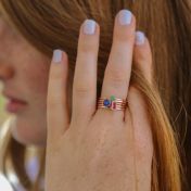 Ringe der Liebe [750er rosévergoldet]