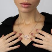 Talisa Roman Numeral Date Necklace [Sterling Silver]