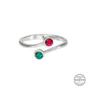 Bague de Promesse Racines d’Amour – 2 Pierres [Argent 925]