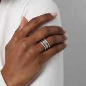 Bague Racines de Famille avec Noms [Argent 925]